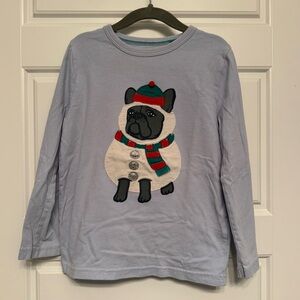 Kids Snow Dog Appliqué Shirt